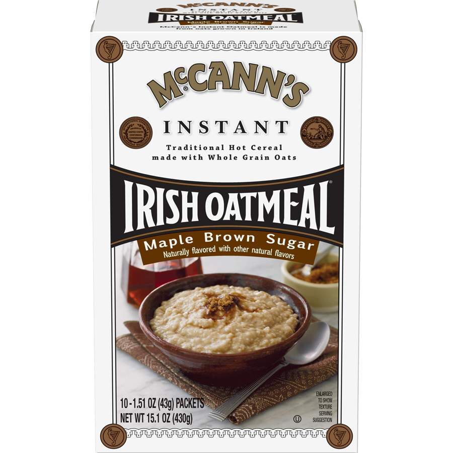 McCann's® Maple Brown Sugar Instant Irish Oatmeal - McCann's Irish Oatmeal