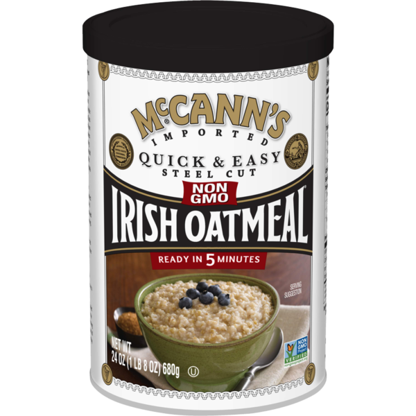 McCann's Quick & Easy Steel-Cut Irish Oats - fast and hearty breakfast food to keep you full and ready for the day.