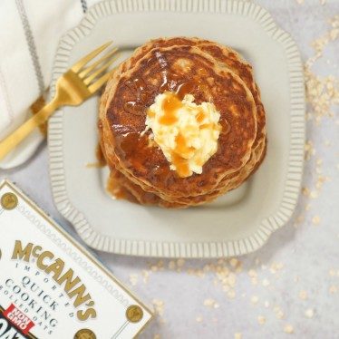 Image of Spiced Oatmeal Pancakes Recipe